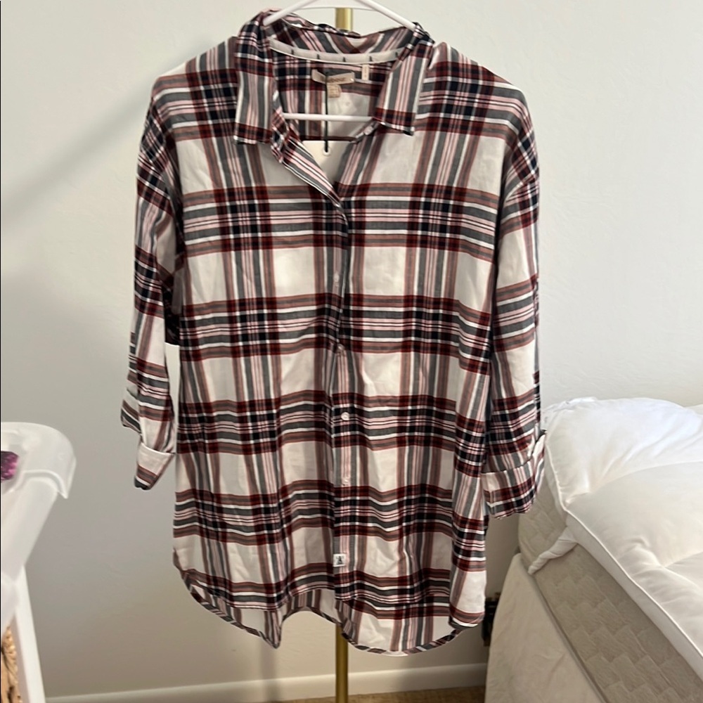 Barbour Plaid Top